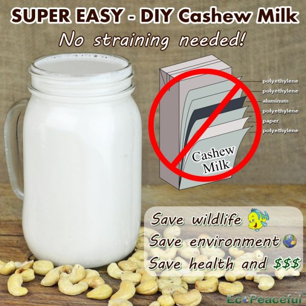 Smooth Cashew Milk Recipe Without Straining